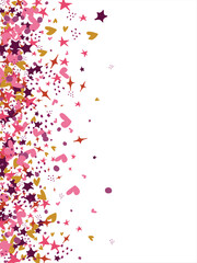 confetti, hearts, stars for promotions and events . party, diary, decorate, event. Vector illustration.