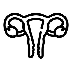 uterus outline icon
