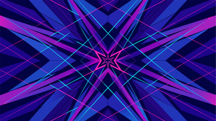 Jagged jagged lines of deep blue and violet crisscrossing and intersecting in a chaotic yet beautiful pattern mirroring the release of builtup.