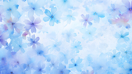 Digital watercolor blended floral print pattern flower abstract graphic poster background