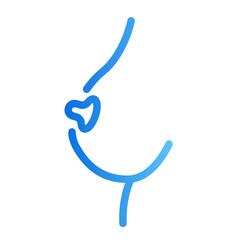 breast gradient icon