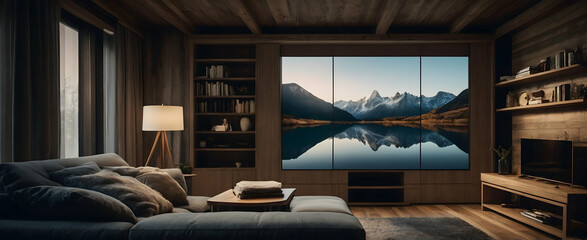 Family Relaxation: Cozy Interiors and Leisurely Moments in the Comfort of Home - Adobe Stock Photo