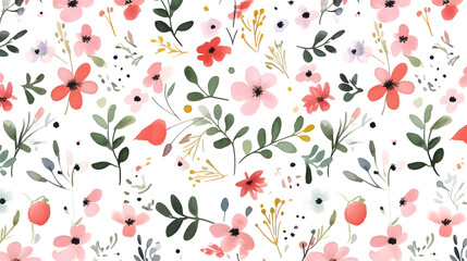 This print pattern is watercolor small flowers abstract graphic poster background