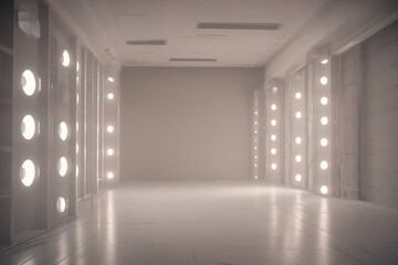 Fototapeta premium empty room with light