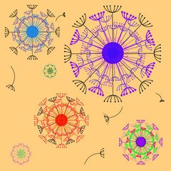 grass flower vectors pattern