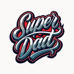 super dad typography