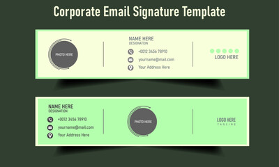 Corporate Email Signature template