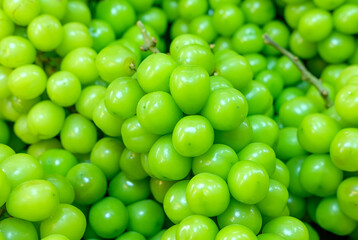 Close-up photo of cymascus grapes.
