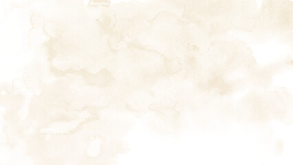 Abstract beige watercolor stain for background