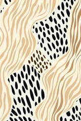 Abstract animal prints in soft neutral tones, intricate seamless pattern ideal for subtle fabric and textile design ,  pattern