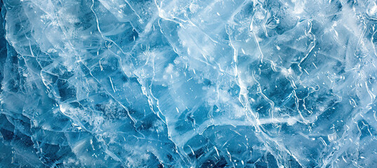 Natural blue ice texture of surface