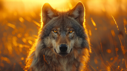 a wolf in the wilderness,generative ai