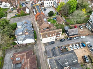 Aerial View of Historical Canterbury City Centre, Kent, England, Great Britain. April 20th, 2024