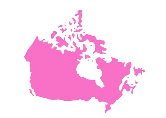 MAP CANADA PINK