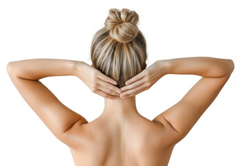 Fototapeta premium PNG Back adult woman photo