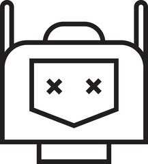 Obraz premium Robot Avatar Line Art