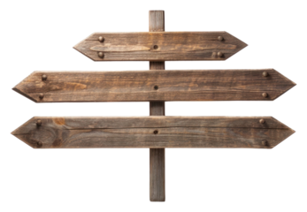 PNG Wooden direction sign symbol cross white background