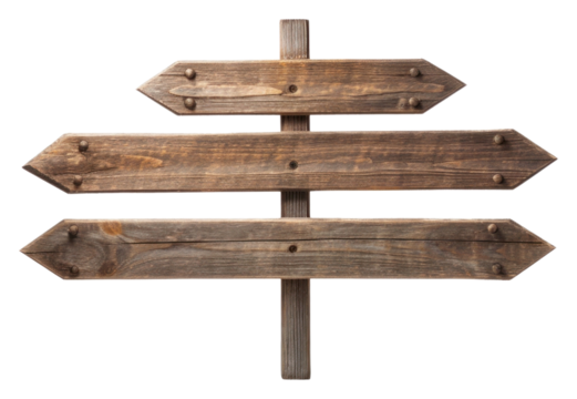 PNG Wooden direction sign symbol cross white background