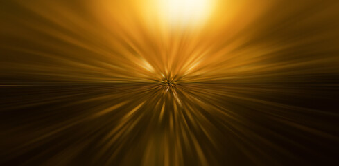 Abstract golden background with lines. Connection and network technology