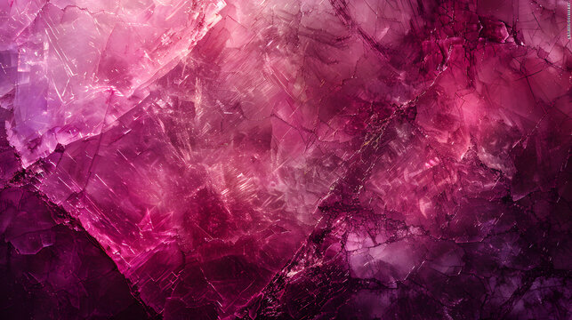 Lepidolite macro detail gemstone, close-up of the texture, grunge colorful pink purple background design