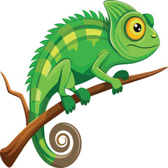 Fototapeta premium Chameleon Vector Art. Chameleon Animals Vector Illustration