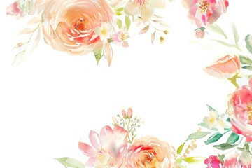 Soft watercolor blooms creating an elegant corner arrangement