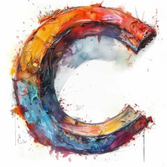Artistic Interpretation: Captivating "C" Letter Drawing
