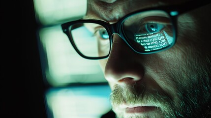 Cybersecurity Expert Analyzing Code