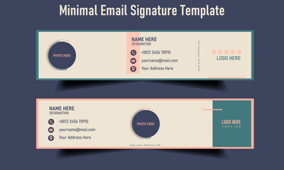 Minimal email signature template