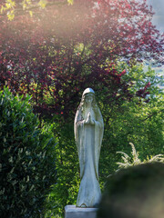 Rotenberg Blick in Stadt mit Statue Engel