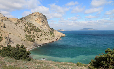 Obraz premium Crimea. Blue Bay is a picturesque bay near the village of Novy Svet.