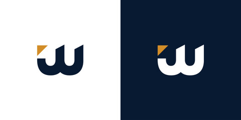 Bold and unique W  logo design 2