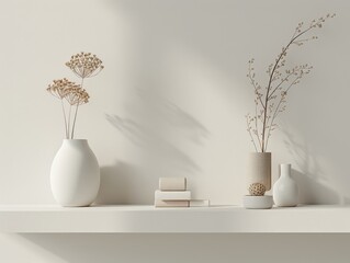 Minimalist product arrangement in a clean and contemporary style.
