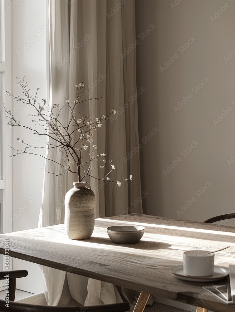 Poster sleek tabletop setup highlighting minimalist design principles.