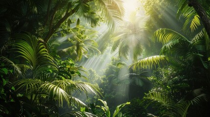 Tropical forest background.