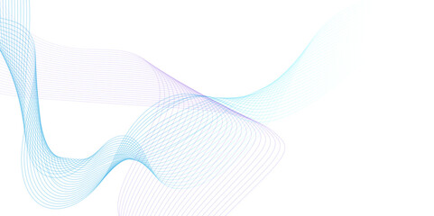 Modern abstract glowing wave background. Dynamic flowing wave lines design element. Futuristic technology and sound wave pattern.Vector Illustration.