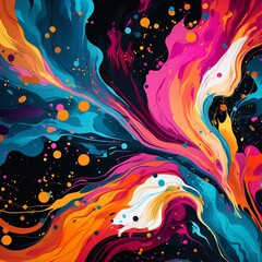 Trendy neon prints, abstract and vivid, seamless and repeating for contemporary fabric prints ,  pattern