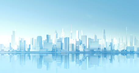 buildings, city, architecture, city skyline, illustration