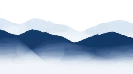 Blurry Mountain Range
