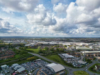 High Angle View of Derby City and Stadium Surround of the City. England United Kingdom. April 26th, 2024