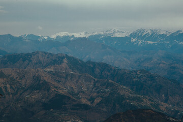 Beautiful snow-capped mountain peaks of Chamba - Chamba Valley