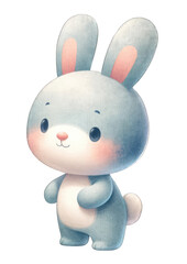 Cute cartoon rabbit.