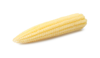 Tasty fresh baby corn isolated on white