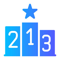 podium gradient icon