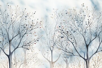 Winter retreat, soft snowy textures, highresolution seamless pattern for warming wallpapers ,  vector and illustrations