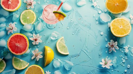Citrus Symphony With Watermelon Slices