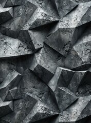 3D rendering of a concrete wall with cracks