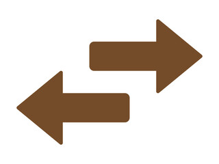 arrow right left icon design illustration.