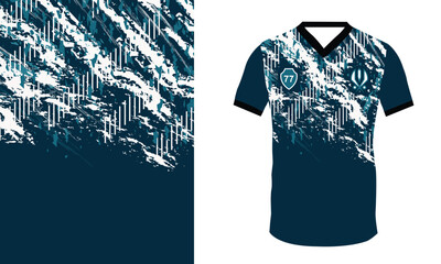soccer Sublimation striking grunge brush effect sports jersey abstract pattern t shirt vector