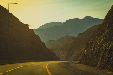 road to the mountains, landscape with sky, beautiful rock with blue sky during daytime - Powered by Adobe